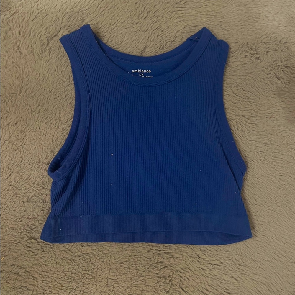 Barely worn blue crop top